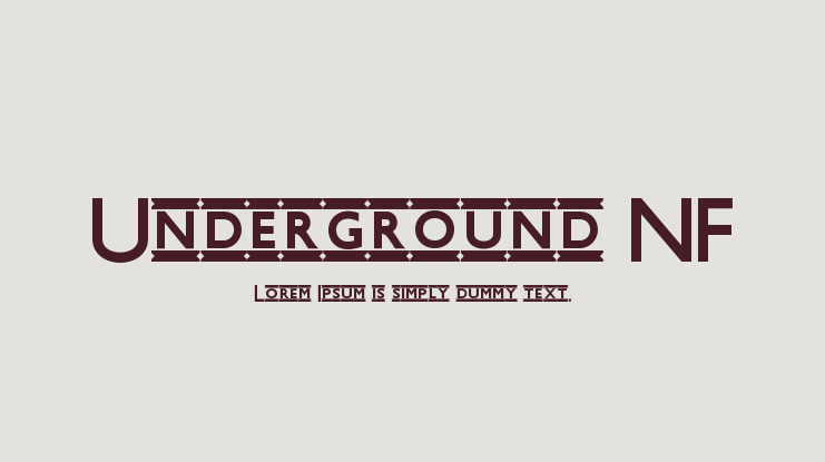 Underground NF Font