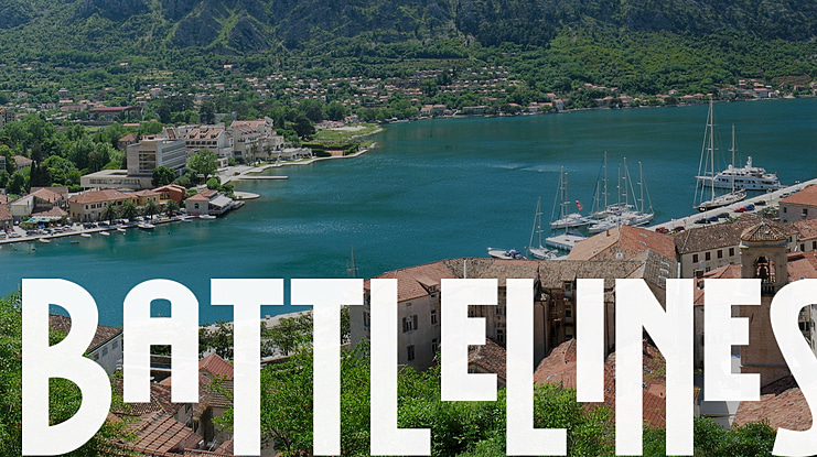 BattleLines Font