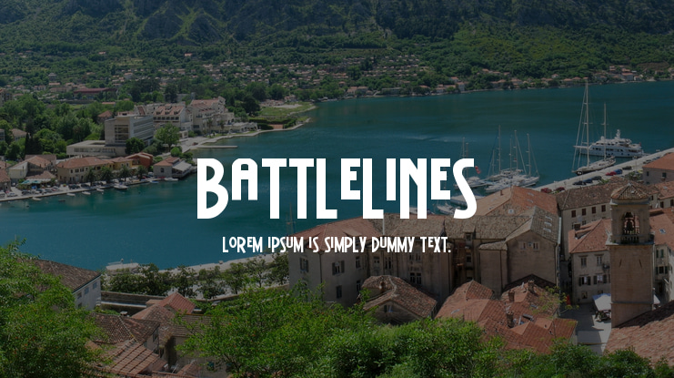BattleLines Font