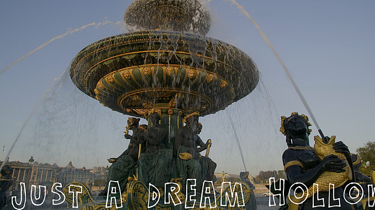 Just a dream Hollow Font Family