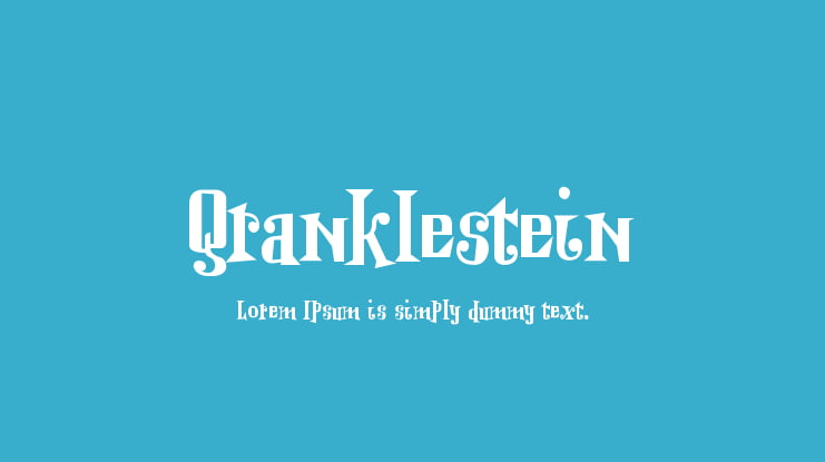 Qranklestein Font