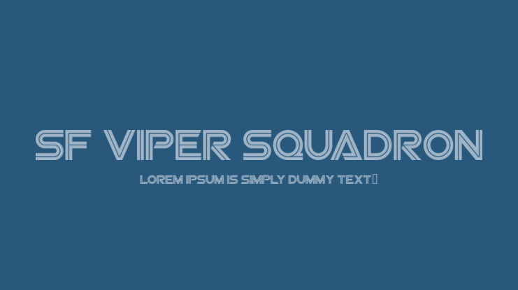 SF Viper Squadron Font Family