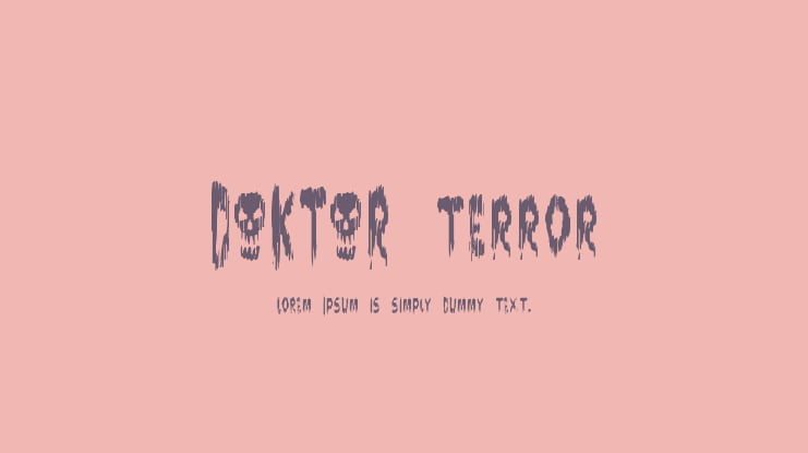 DOKTOR terror Font