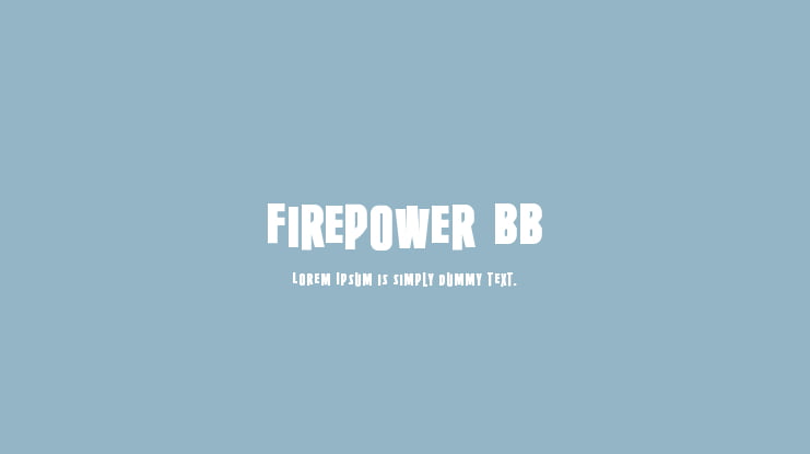 Firepower BB Font Family