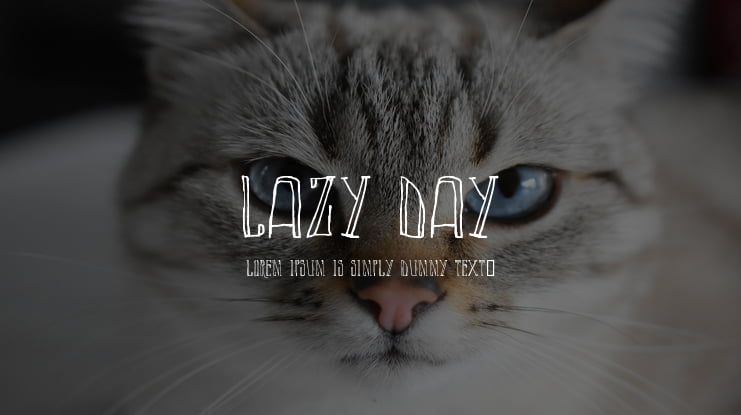 LAZY DAY Font