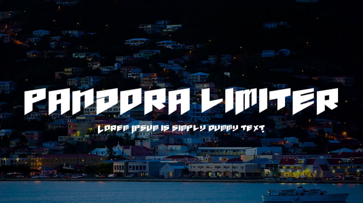 pandora limiter Font