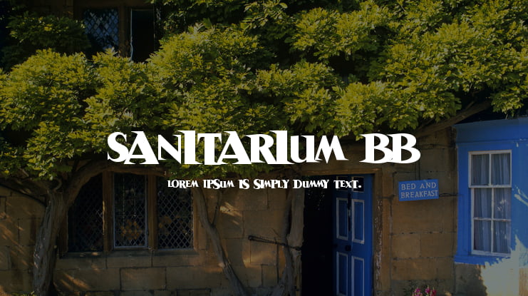 Sanitarium BB Font