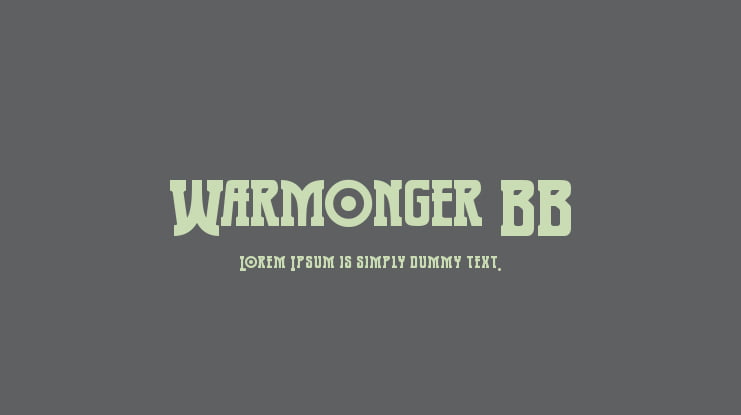 Warmonger BB Font