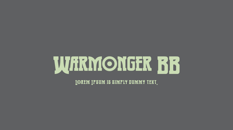 Warmonger BB Font