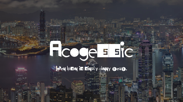 Acogessic Font