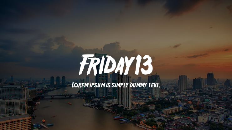 Friday13 Font