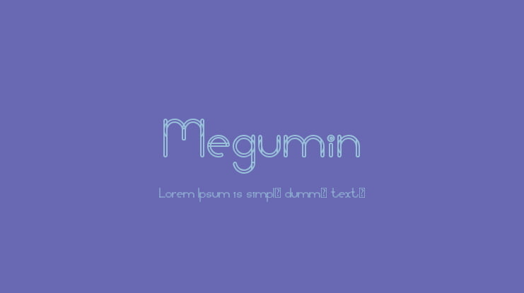 Megumin Font