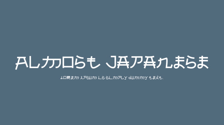 Almost Japanese Font