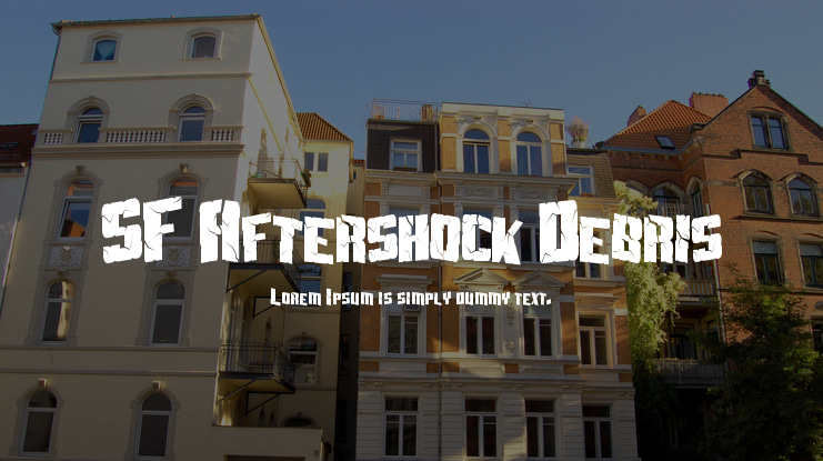 SF Aftershock Debris Font Family