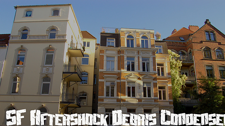SF Aftershock Debris Font Family