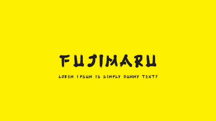 Fujimaru Font