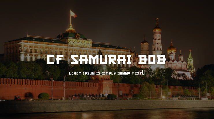 CF Samurai Bob Font
