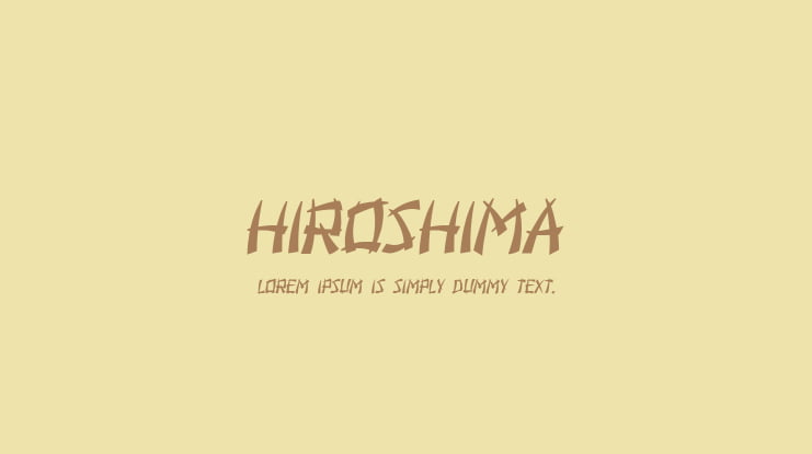 Hiroshima Font Family