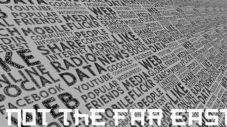 Not the far east Font