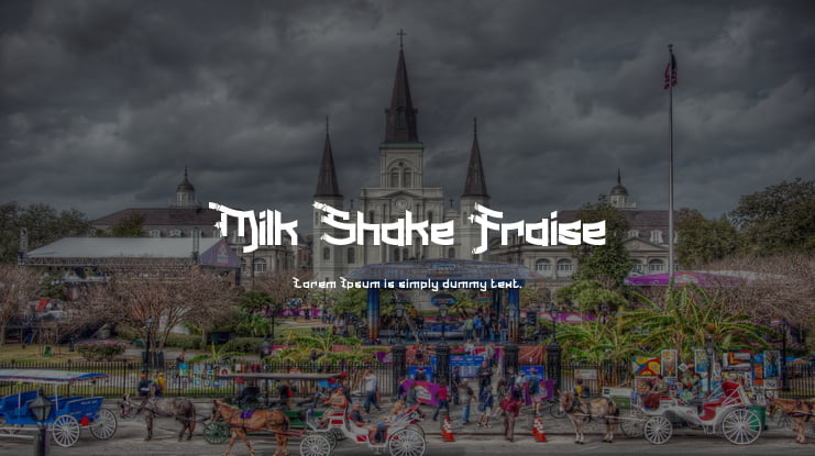 Milk Shake Fraise Font