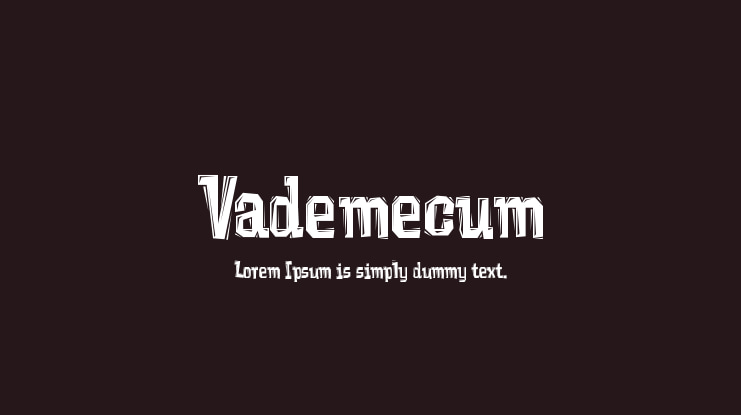 Vademecum Font