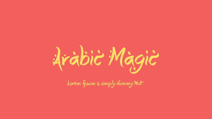Arabic Magic Font : Download Free for Desktop & Webfont