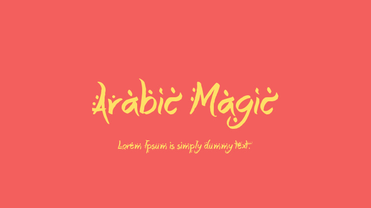 Arabic Magic Font