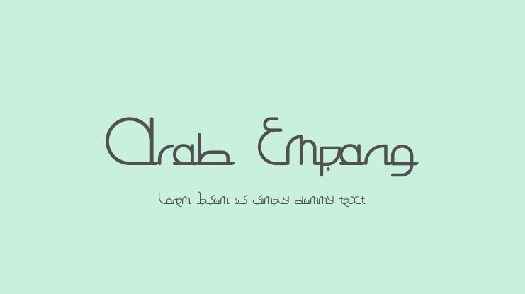Arab Empang Font