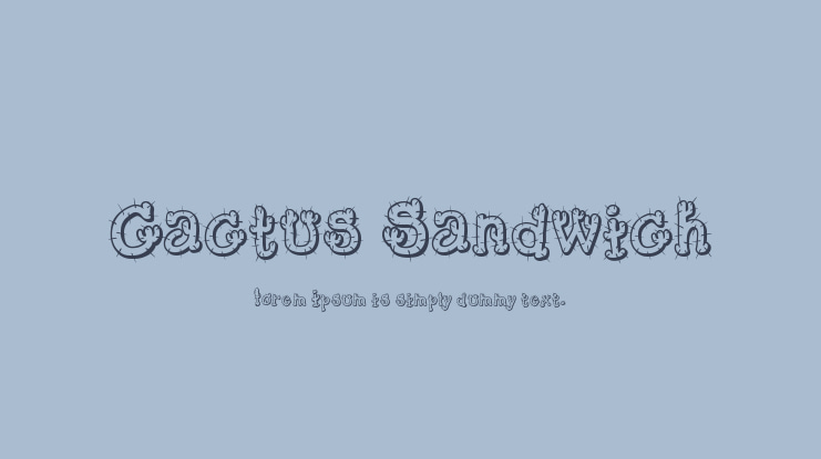 Cactus Sandwich Font Family
