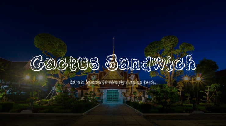 Cactus Sandwich Font Family