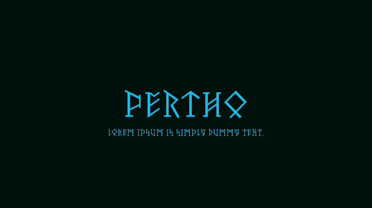 Pertho Font Family