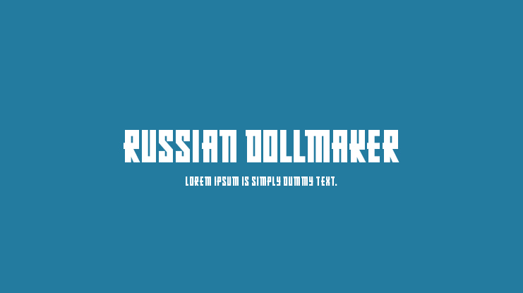 Russian Dollmaker Font Family