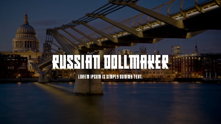 Russian Dollmaker Font Family