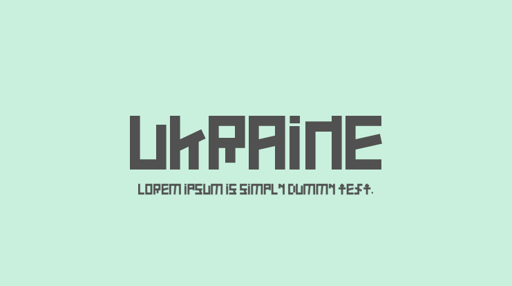 Ukraine Font