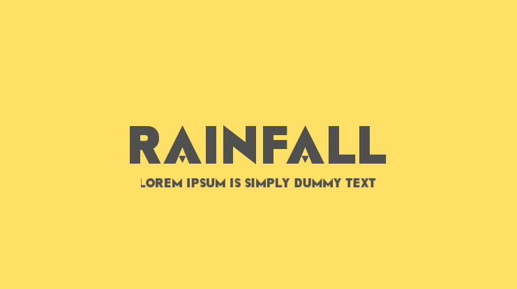 RAINFALL Font