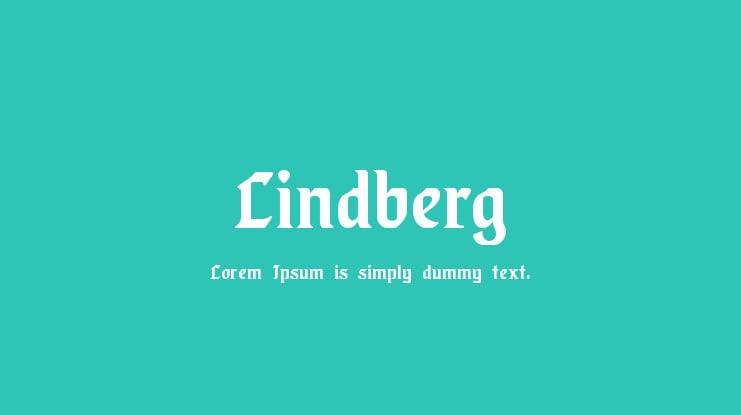 Lindberg Font
