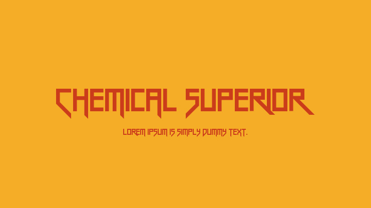 Chemical Superior Font