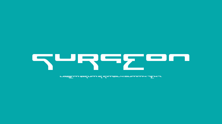 Surgeon Font