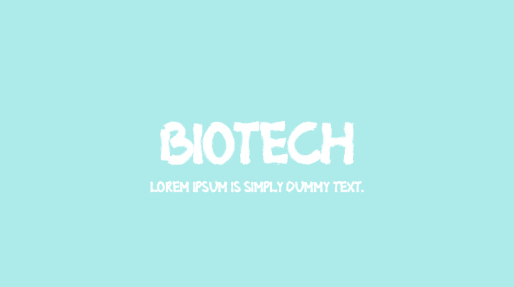 BIOTECH Font