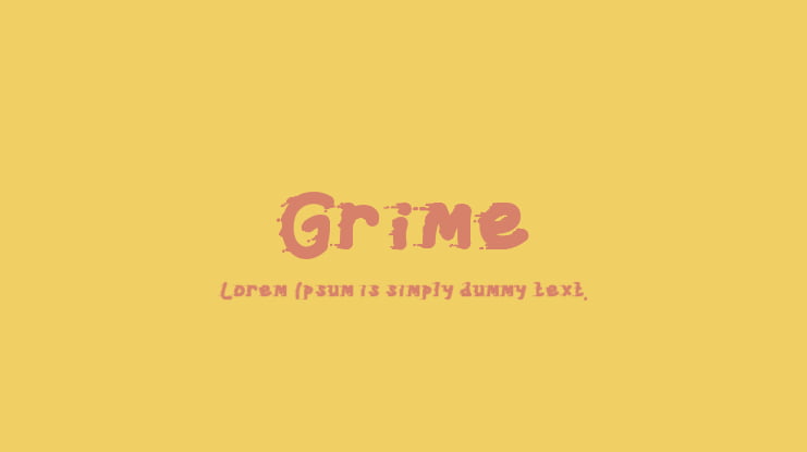 Grime Font