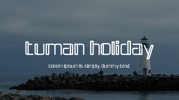 tuman holiday Font