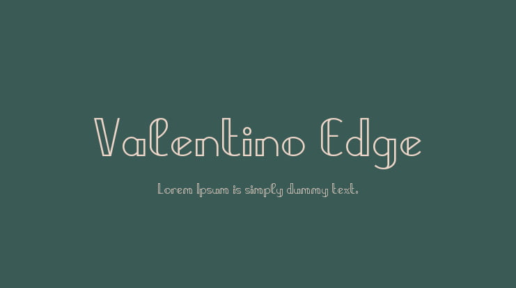 Valentino Edge Font Family