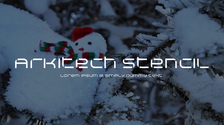 Arkitech Stencil Font