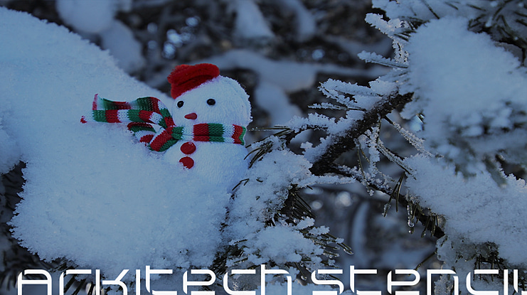 Arkitech Stencil Font