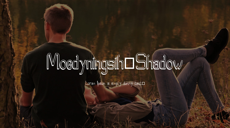 Moedyningsih_Shadow Font