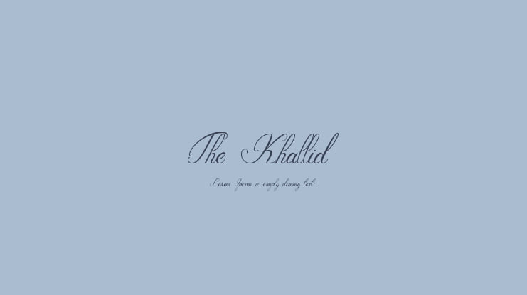 The_Khallid Font