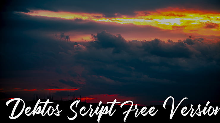 Debtos Script Free Version Font