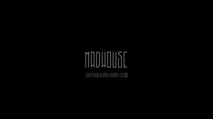 MadHouse Font