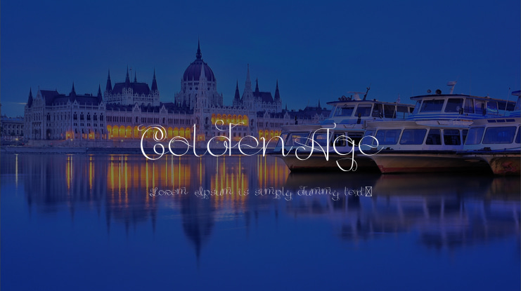 GoldenAge Font