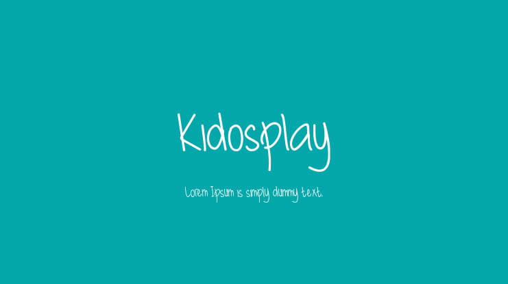 Kidosplay Font Family